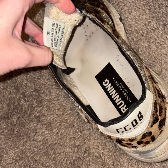 Golden Goose Leopard and Black Sneakers - Picture 4 of 11